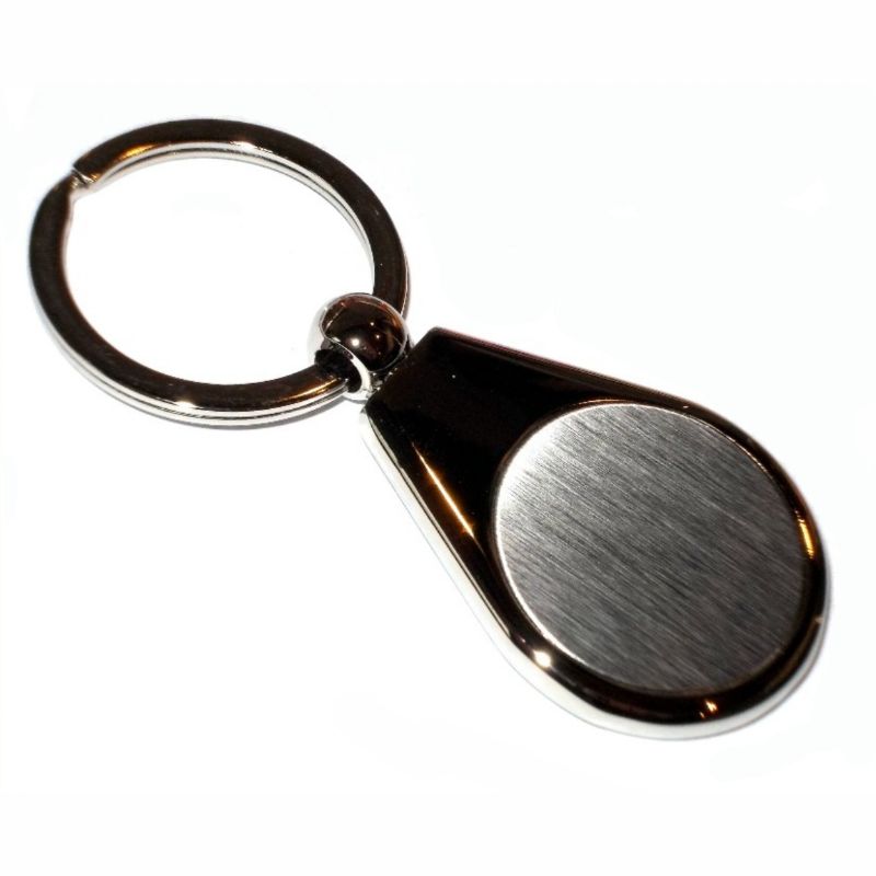 Keyring Blank Pear 25mm and printed dome